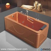 2017 нових прямокутні розкіш Золотий Whirlpool Hydro масажні Акрилова ванна з 3 варіанти розмір