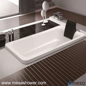 Простий дизайн Білий акриловий прямокутник Форма закачування гарячої ванни